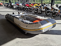 Rubberboot hibo 430 met aluminium vloerdelen en diverse opties, grijs / chroom - afbeelding 2 van  13