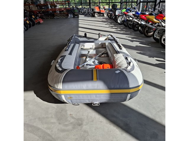 Rubberboot hibo 430 met aluminium vloerdelen en diverse opties, grijs / chroom - afbeelding 3 van  13
