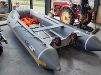 Rubberboot hibo 430 met aluminium vloerdelen en diverse opties, grijs / chroom - afbeelding 6 van  13