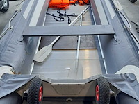 Rubberboot hibo 430 met aluminium vloerdelen en diverse opties, grijs / chroom - afbeelding 7 van  13