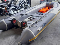 Rubberboot hibo 430 met aluminium vloerdelen en diverse opties, grijs / chroom - afbeelding 8 van  13