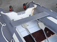 Rubberboot hibo 430 met aluminium vloerdelen en diverse opties, grijs / chroom - afbeelding 9 van  13