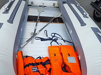 Rubberboot hibo 430 met aluminium vloerdelen en diverse opties, grijs / chroom - afbeelding 10 van  13