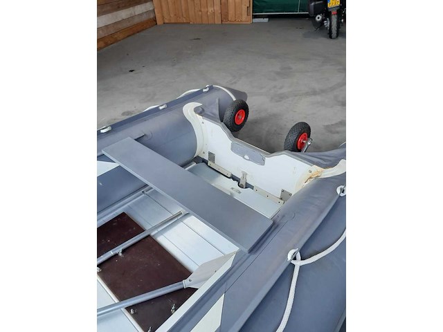 Rubberboot hibo 430 met aluminium vloerdelen en diverse opties, grijs / chroom - afbeelding 11 van  13