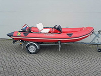 Rubberboot met aluminium vloerdelen en diverse opties, zodiac, futura mk2 420, rood - afbeelding 2 van  9
