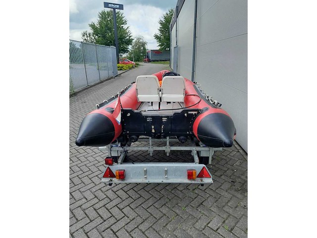 Rubberboot met aluminium vloerdelen en diverse opties, zodiac, futura mk2 420, rood - afbeelding 3 van  9