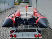Rubberboot met aluminium vloerdelen en diverse opties, zodiac, futura mk2 420, rood - afbeelding 3 van  9
