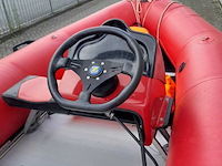 Rubberboot met aluminium vloerdelen en diverse opties, zodiac, futura mk2 420, rood - afbeelding 4 van  9
