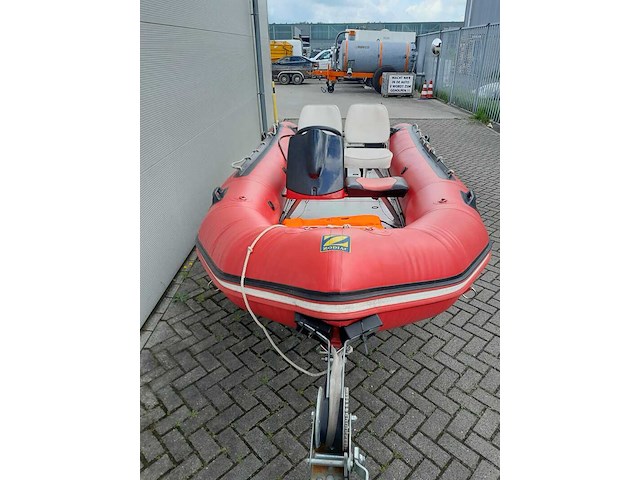 Rubberboot met aluminium vloerdelen en diverse opties, zodiac, futura mk2 420, rood - afbeelding 7 van  9