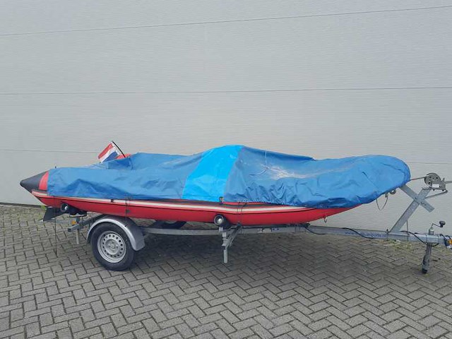 Rubberboot met aluminium vloerdelen en diverse opties, zodiac, futura mk2 420, rood - afbeelding 9 van  9