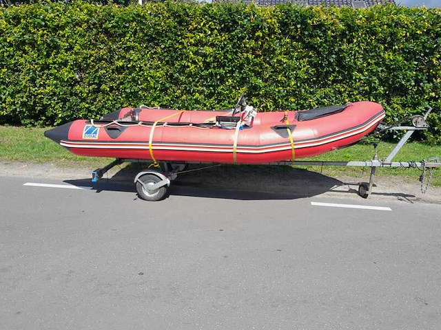 Rubberboot, zodiac, mk2 futura s, rood - afbeelding 1 van  12