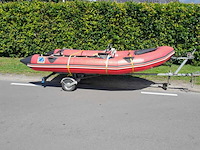Rubberboot, zodiac, mk2 futura s, rood