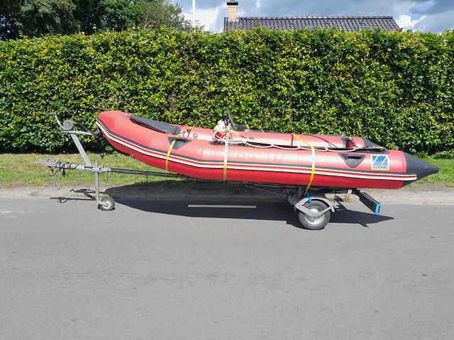 Rubberboot, zodiac, mk2 futura s, rood - afbeelding 6 van  12