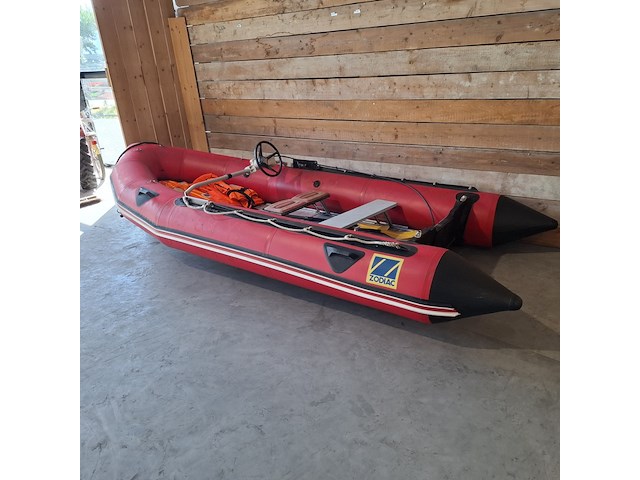 Rubberboot, zodiac, mk2 futura s, rood - afbeelding 10 van  12
