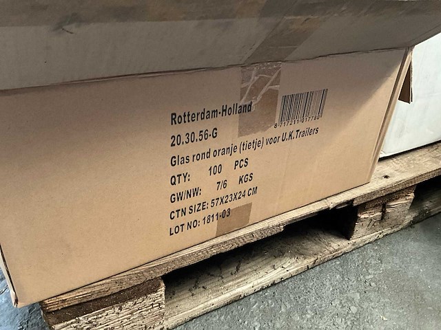 Rubbolite 38 - oranje rond puntvormig - autoverlichting (100x) - afbeelding 4 van  4