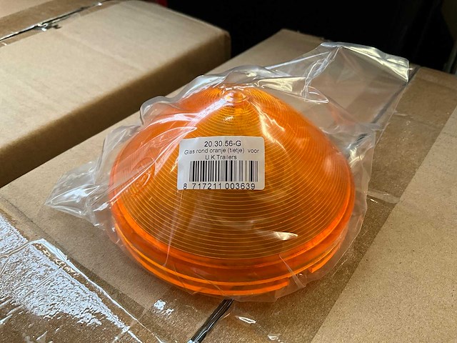 Rubbolite 38 - oranje rond puntvormig - autoverlichting (400x) - afbeelding 1 van  5