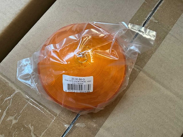 Rubbolite 38 - oranje rond puntvormig - autoverlichting (400x) - afbeelding 3 van  5