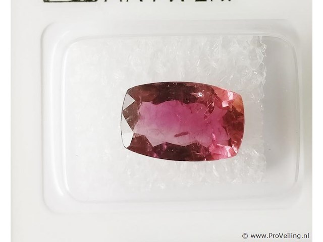 Rubellite 3.13ct gra certified - afbeelding 1 van  4