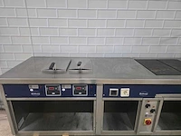 Rubens - professionele elektrische rvs bak/frituurlijn bestaande uit 2x electrische kookplaat en 1x dubbele friteuse - afbeelding 4 van  11