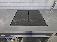 Rubens - professionele elektrische rvs bak/frituurlijn bestaande uit 2x electrische kookplaat en 1x dubbele friteuse - afbeelding 9 van  11