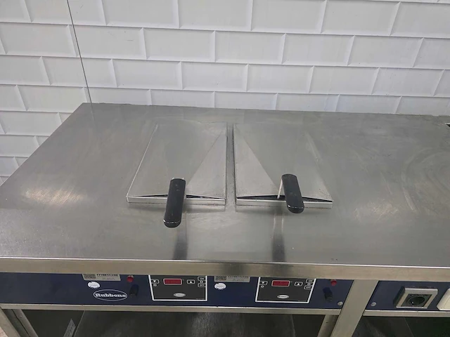 Rubens - professionele elektrische rvs bak/frituurlijn bestaande uit 2x electrische kookplaat en 1x dubbele friteuse - afbeelding 10 van  11
