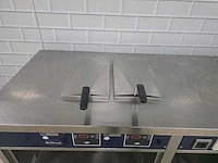 Rubens - professionele elektrische rvs bak/frituurlijn bestaande uit 2x electrische kookplaat en 1x dubbele friteuse - afbeelding 10 van  11