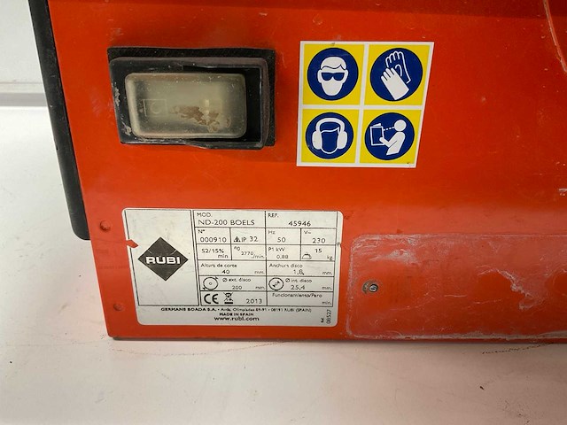 Rubi nd-200 tafeltegelzaag - afbeelding 4 van  6