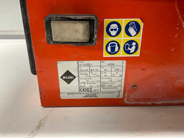 Rubi nd-200 tafeltegelzaag - afbeelding 3 van  5