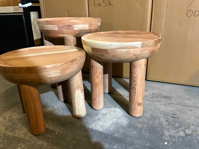 Rubio massieve salontafel set van 3 - afbeelding 3 van  8