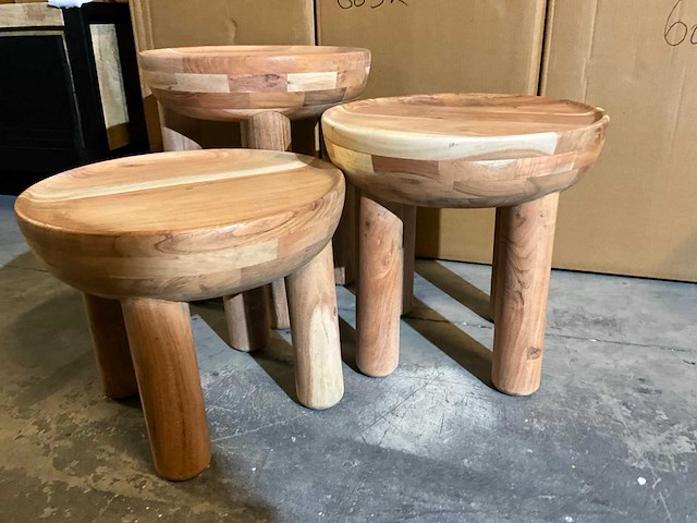 Rubio massieve salontafel set van 3 - afbeelding 2 van  8