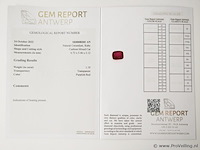 Ruby 1.19ct gra certified - afbeelding 4 van  4