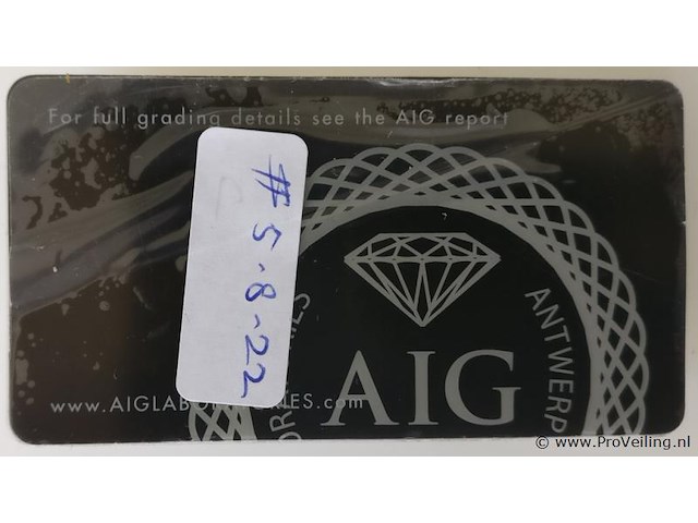 Ruby 3.77ct aig certified - afbeelding 3 van  4
