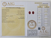 Ruby 4.25ct aig certified - afbeelding 4 van  4