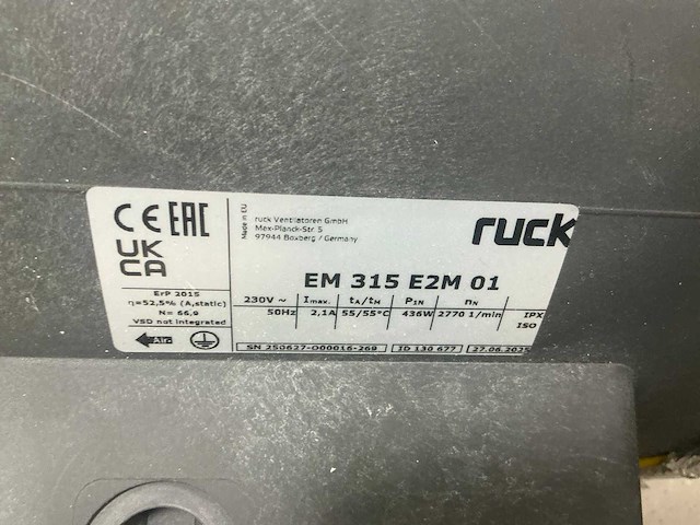 Ruck em 315 buisventilator - afbeelding 3 van  3