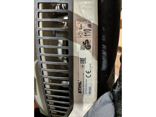 Rug gedragen bladblazer, stihl, br 600, 2017 - afbeelding 5 van  6