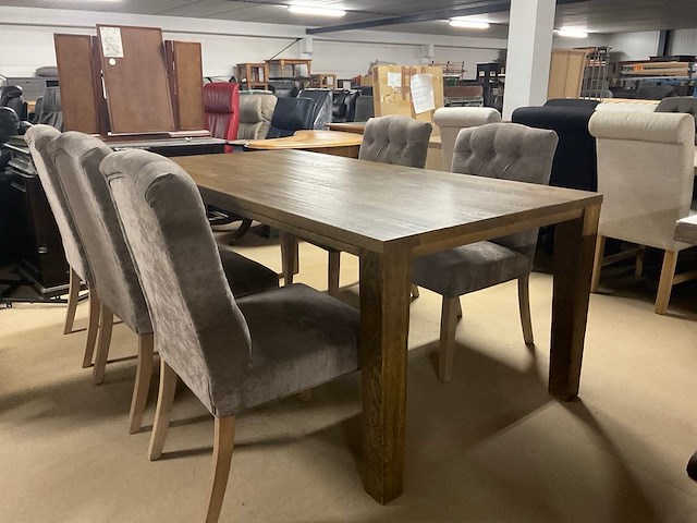 Rugan eetkamertafel - afbeelding 1 van  12