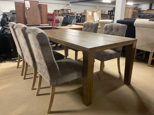 Rugan eetkamertafel - afbeelding 5 van  12