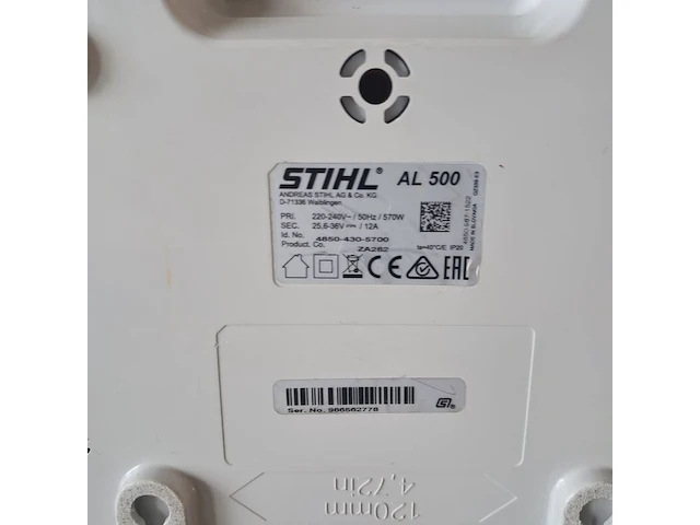 Ruggedragen accu en accu-lader, stihl, ar3000l & al500 - afbeelding 9 van  9