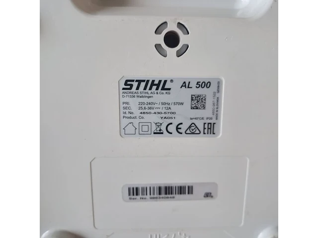 Ruggedragen accu en accu-lader, stihl, ar3000l & al500 - afbeelding 9 van  9