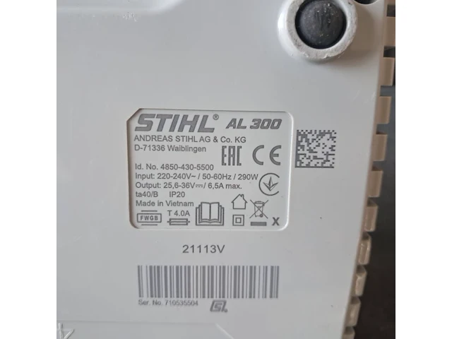 Ruggedragen accu en accu-lader, stihl, ar3000l & al500 - afbeelding 9 van  9