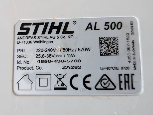 Ruggedragen accu en bladblazer, stihl, ar3000l & bga200 - afbeelding 13 van  20