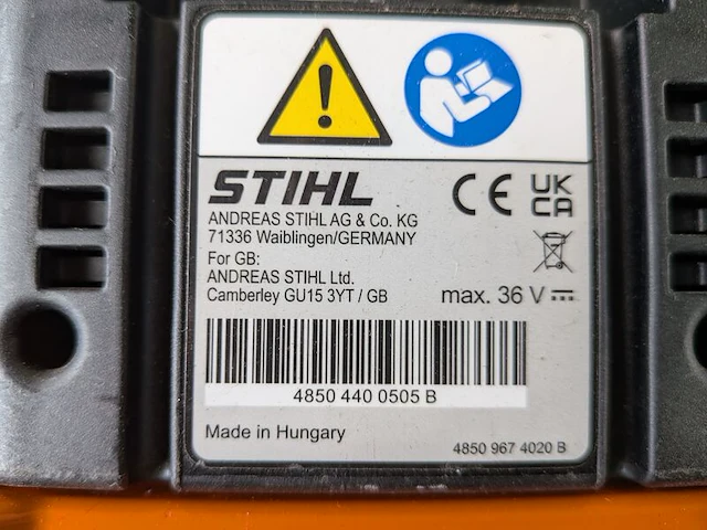 Ruggedragen accu en bladblazer, stihl, ar3000l & bga200 - afbeelding 15 van  23