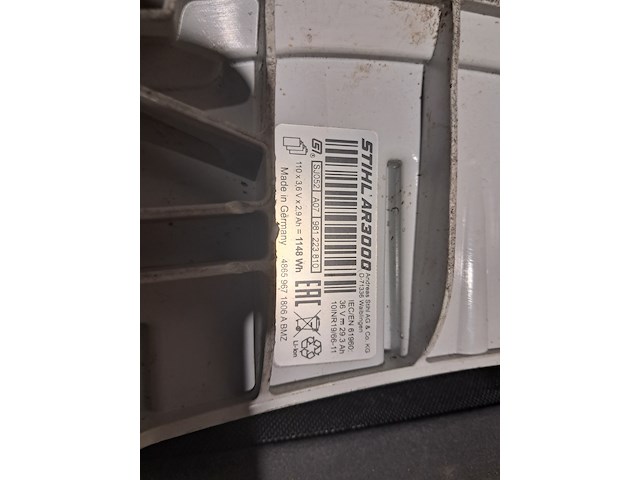 Ruggedragen accu, stihl, ar 3000 lithium-ion - afbeelding 7 van  8