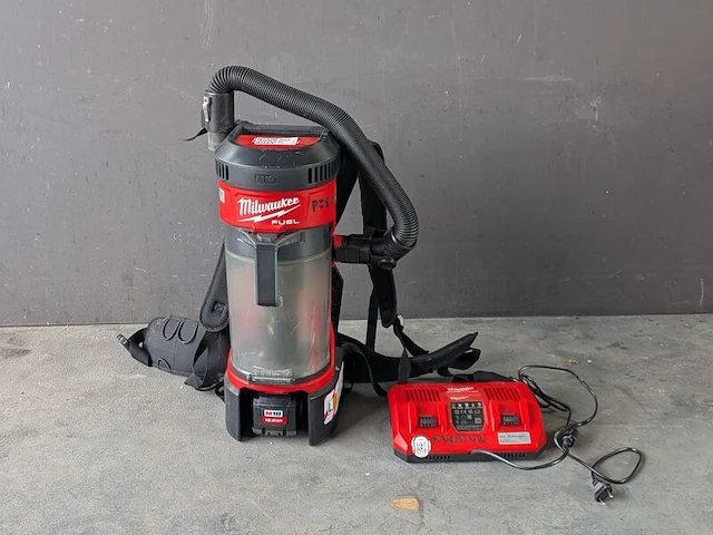 Ruggedragen accu stofzuiger, milwaukee, m18fbpv, rood - afbeelding 1 van  18
