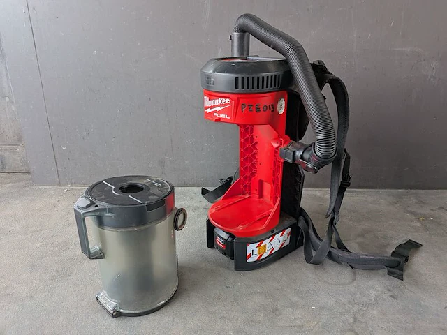 Ruggedragen accu stofzuiger, milwaukee, m18fbpv, rood - afbeelding 14 van  18