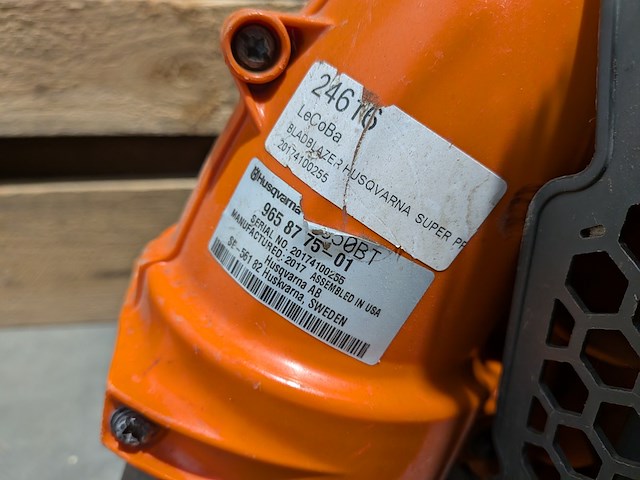 Ruggedragen benzine bladblazer, husqvarna, 350bt, 2015 - afbeelding 6 van  6