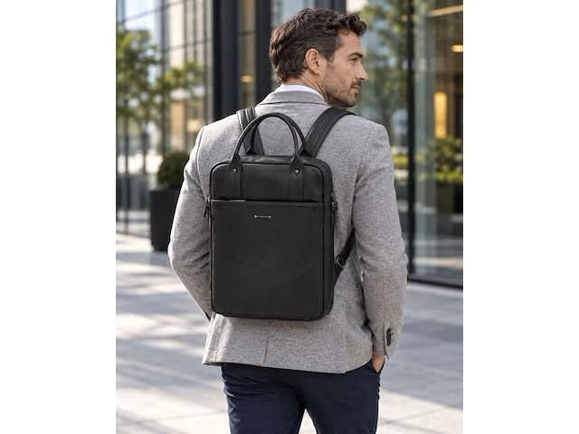 Rugzak dr amsterdam, black - afbeelding 5 van  6