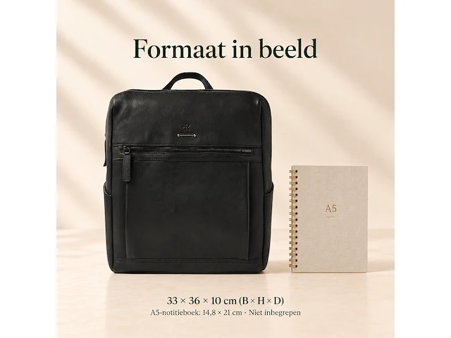 Rugzak dr amsterdam, black - afbeelding 6 van  6