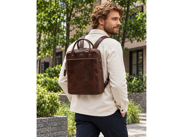 Rugzak dr amsterdam, brown - afbeelding 5 van  6