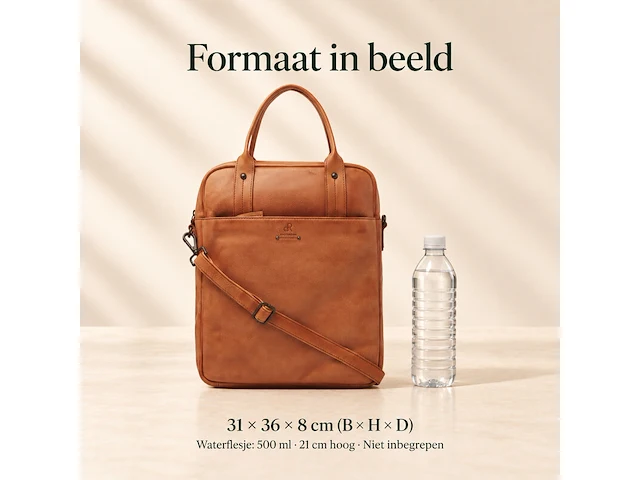 Rugzak dr amsterdam, camel - afbeelding 6 van  6